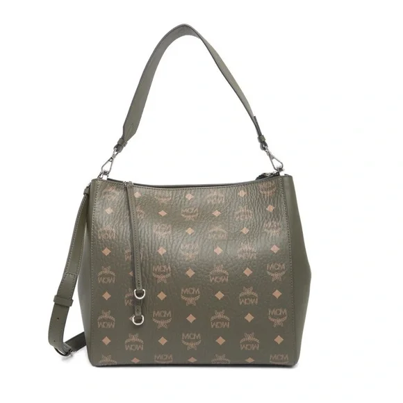 MCM Medium Aren VI Leather Hobo Bag - Picture 2 of 13